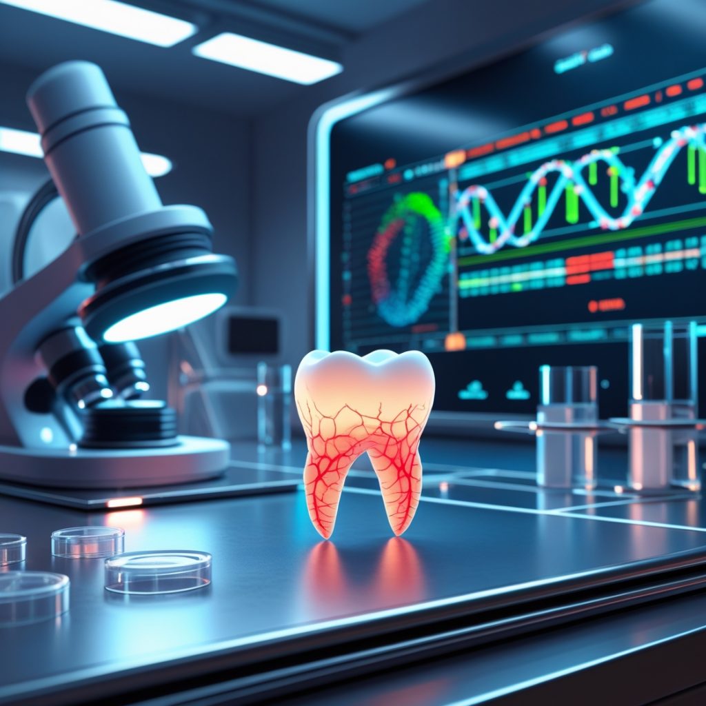 Visual workflow of DNA Purification and purification from dental tissue using magnetic nanoparticles (MNPs) and quality assessment with the Sciospec ISX-3 Impedance Analyzer